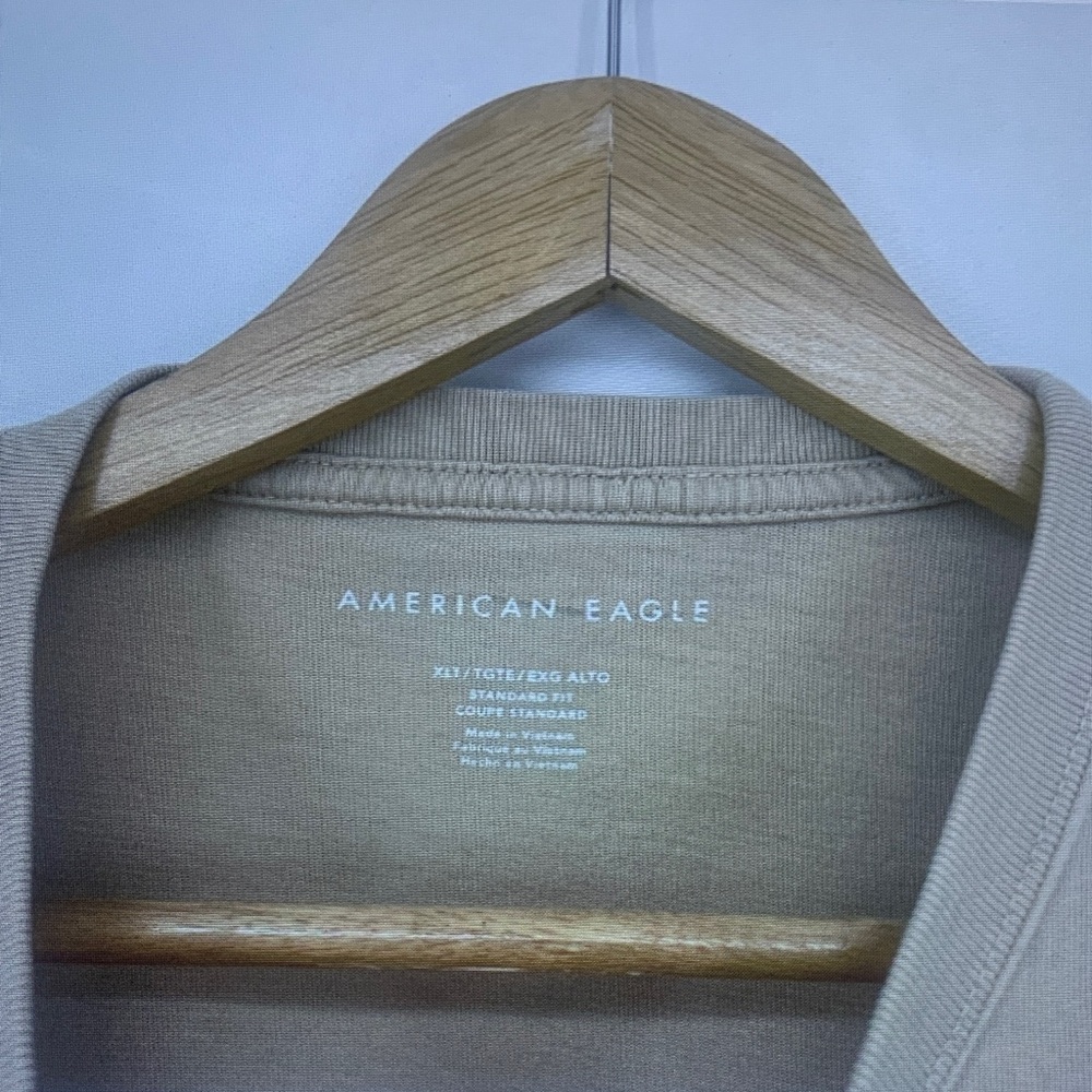 American Eagle Outfitters Men’s Slate Gray Crewneck Tee - Picture 3 of 4